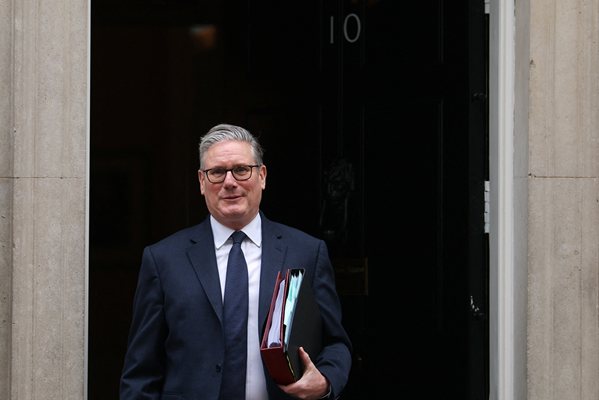 Keir Starmer outside Downing Street